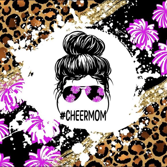 Custom 20oz messy bun #cheermom tumbler! - Picture 2 of 2